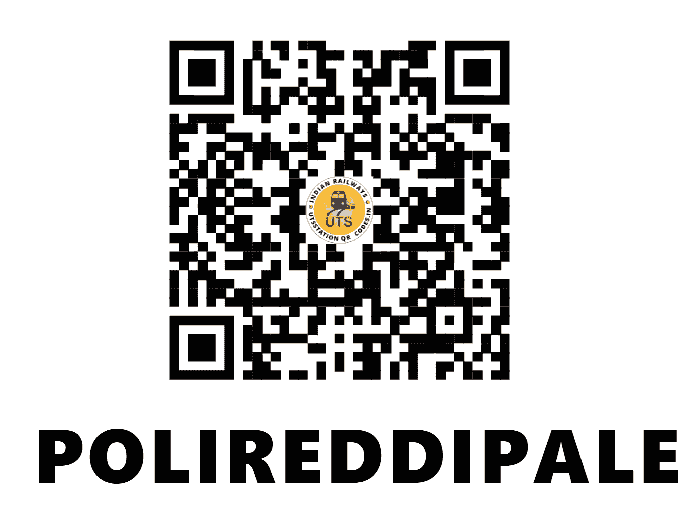 UTS QR Code for POLIREDDIPALEM - PEL - SR (ANDHRA PRADESH)